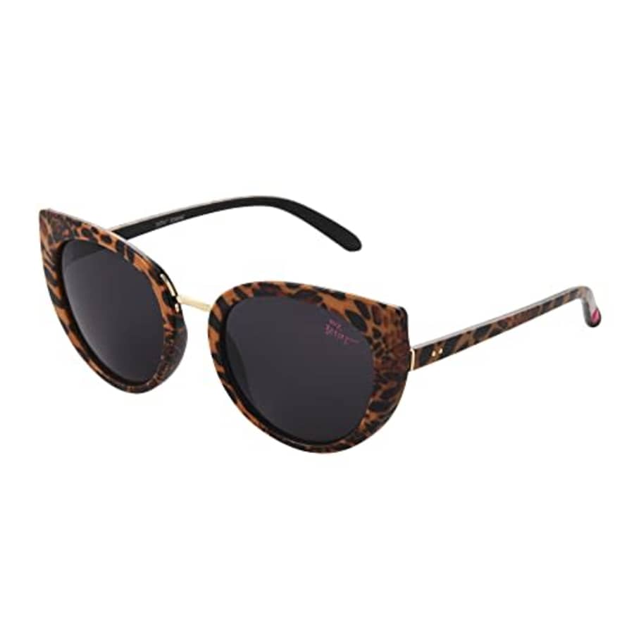 Betsey Johnson Women's Glam-More Sunglasses Cateye, Brown Leopard, 55mm for $30 Betsey Johnson Women's Glam-More Sunglasses Cateye, Brown Leopard, 55mm for $30
