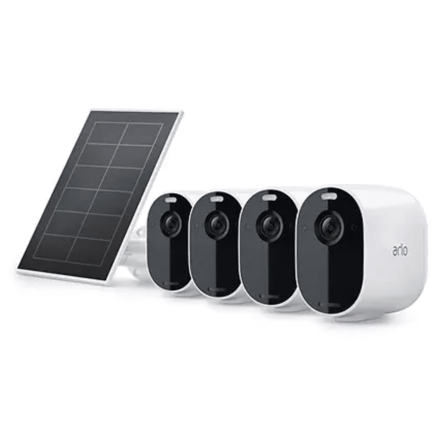 Arlo Essential Spotlight Camera 4-Pack with Solar Panel for $299 for members