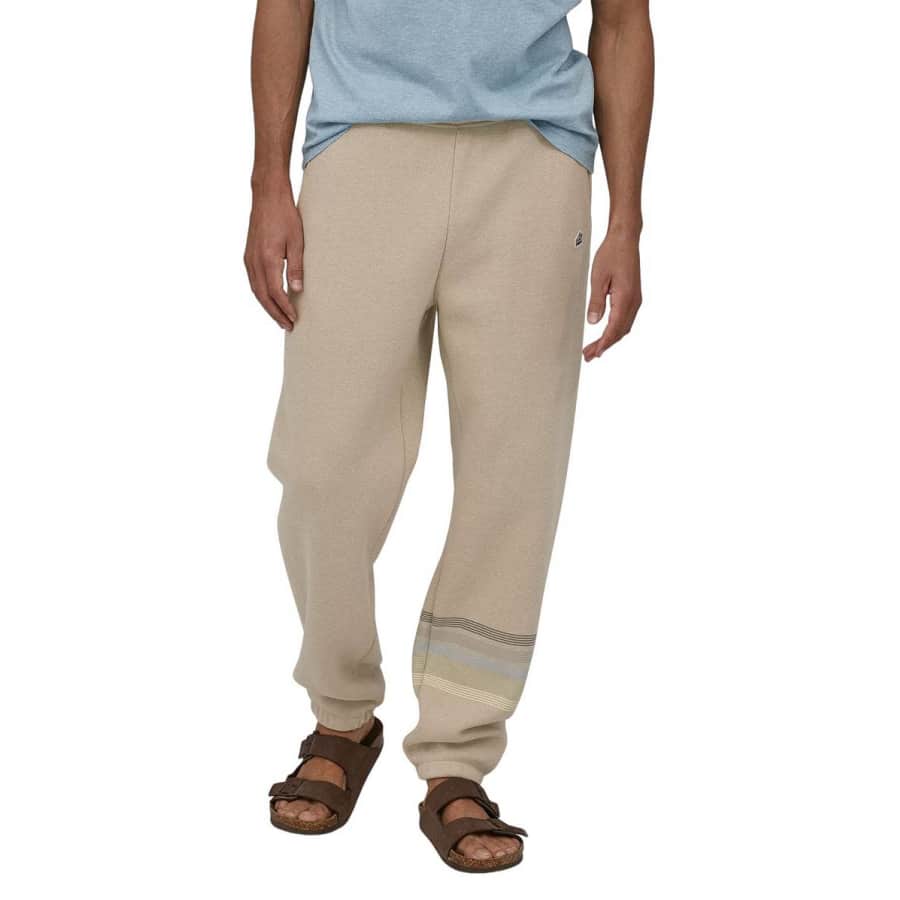 Patagonia Men's Line Logo Ridge Stripe Uprisal Sweatpants for $33 Patagonia Men's Line Logo Ridge Stripe Uprisal Sweatpants for $33
