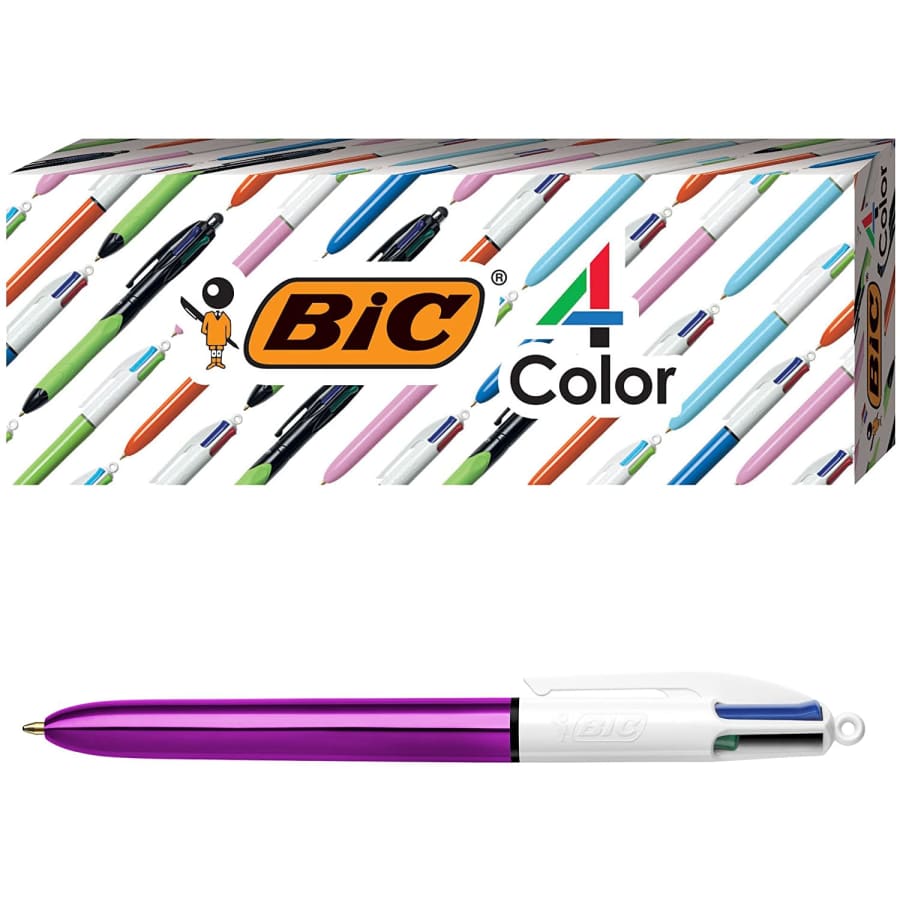 Bic 4-Color Shine Ballpoint Pen 3-Pack for $7 Bic 4-Color Shine Ballpoint Pen 3-Pack for $7