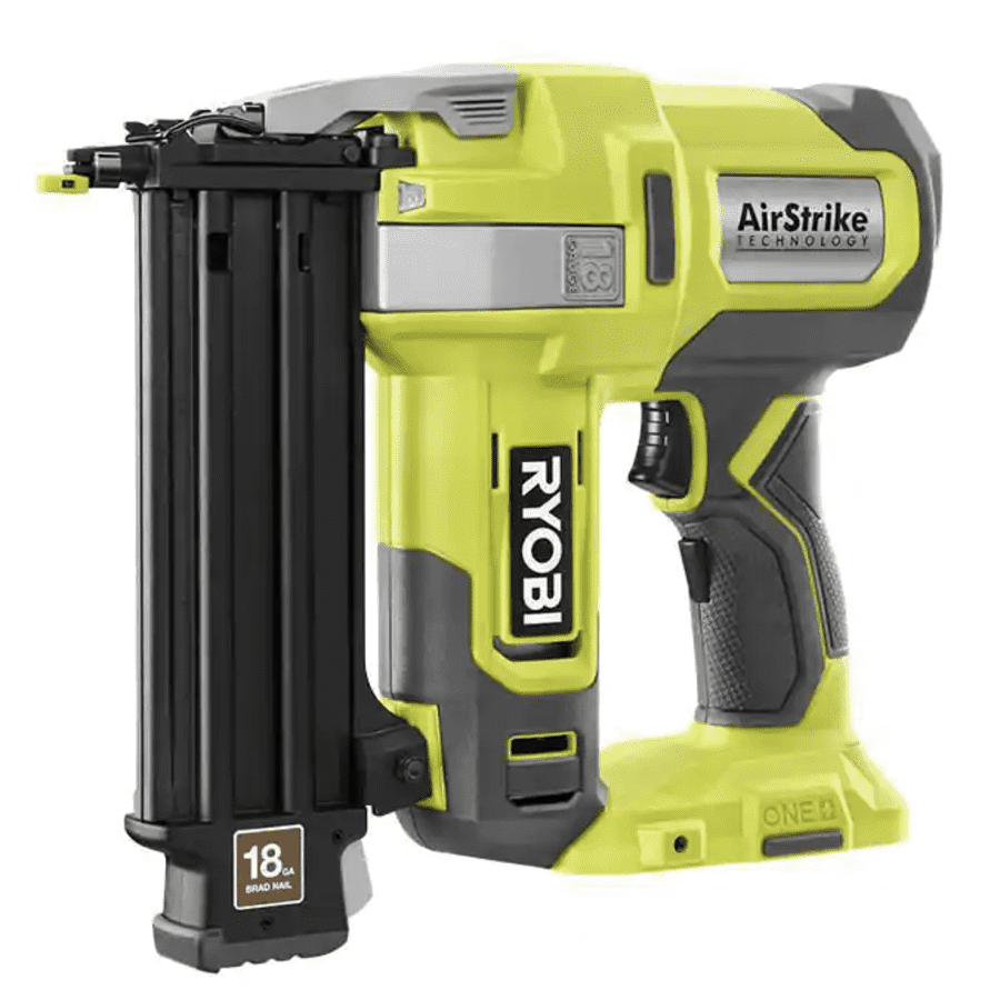 Ryobi One+ AirStrike 18V 18-Gauge Cordless Brad Nailer (No Battery) for $114 Ryobi One+ AirStrike 18V 18-Gauge Cordless Brad Nailer (No Battery) for $114