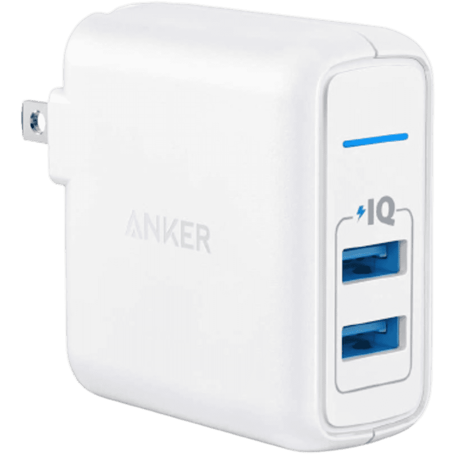Anker PowerPort 2 Elite 24W Dual-Port USB Wall Charger for $13 Anker PowerPort 2 Elite 24W Dual-Port USB Wall Charger for $13
