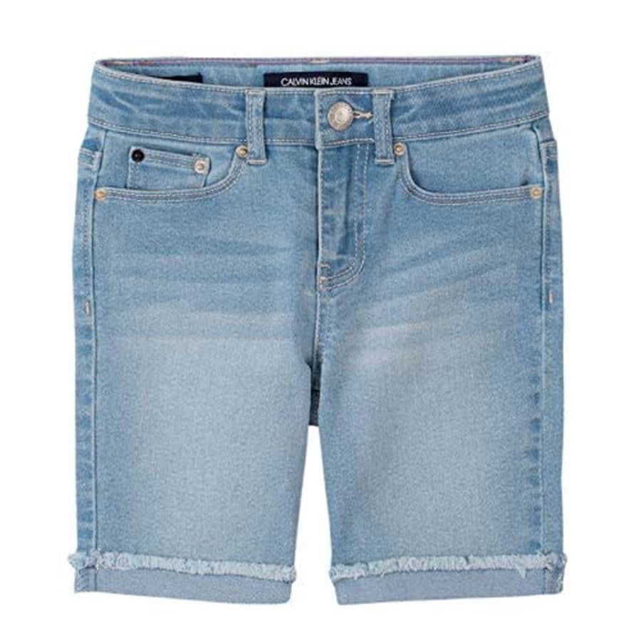 Calvin Klein Big Girls' Bermuda Short, S20 Cut Off Mist, 12 for $24