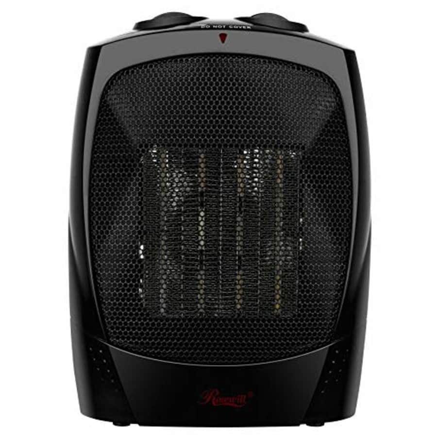 Rosewill Space Heater, Bathroom Heater with Adjustable Thermostat, Ceramic Element, Safety Tip Over for $30