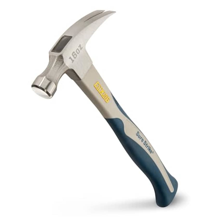 ESTWING Sure Strike Hammer - 16 oz Rip Claw Hammer with Smooth Face & Carbon Fiber Handle - SSCF16S for $27 ESTWING Sure Strike Hammer - 16 oz Rip Claw Hammer with Smooth Face & Carbon Fiber Handle - SSCF16S for $27