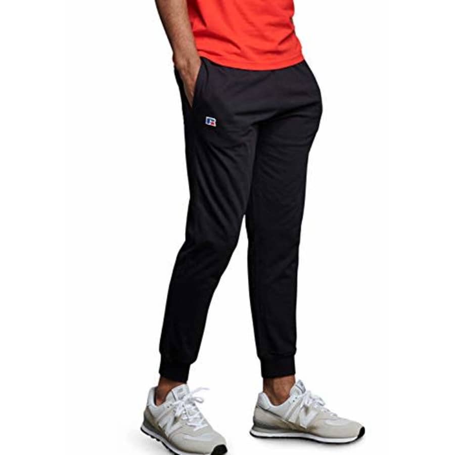 Russell Athletic Men's Shorts & Jogger with Pockets, Cotton Jogger - Black, M for $34