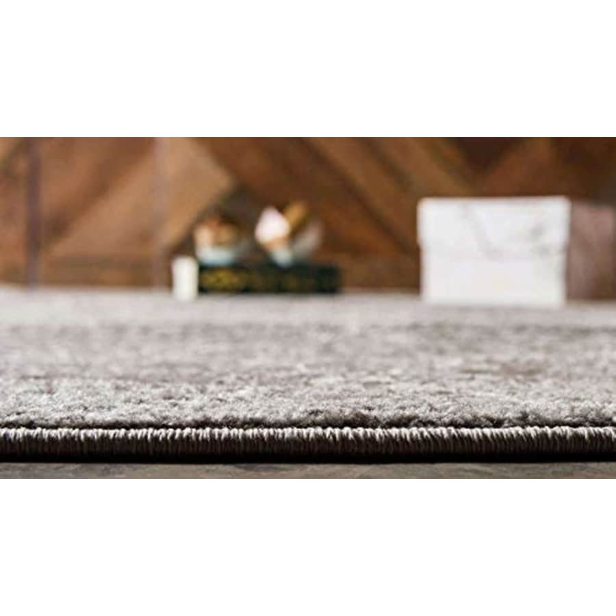 Unique Loom Area Rug, 7' 0 x 10' 0 Rectangular, Light Gray for $95