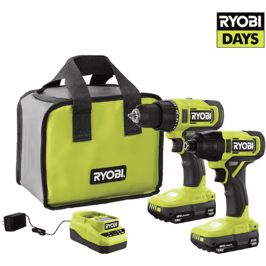 Ryobi One+ 18V Cordless 2-Tool Combo Kit for $99 Ryobi One+ 18V Cordless 2-Tool Combo Kit for $99