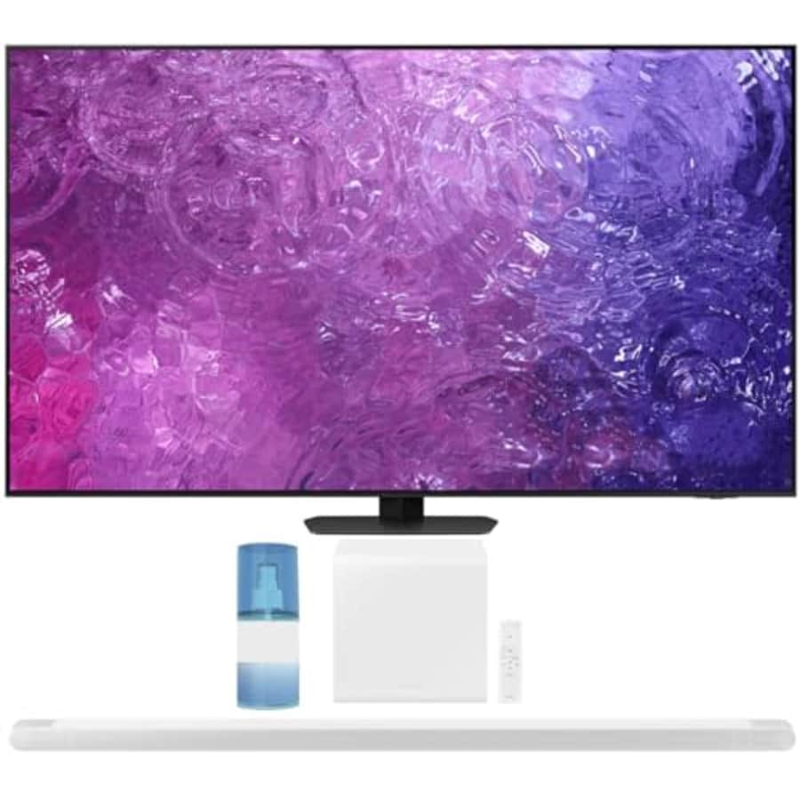 SAMSUNG QN75QN90CAFXZA 75 Inch Neo QLED Smart TV with 4K Upscaling and a HW-S801B Ultra Slim for $1,813