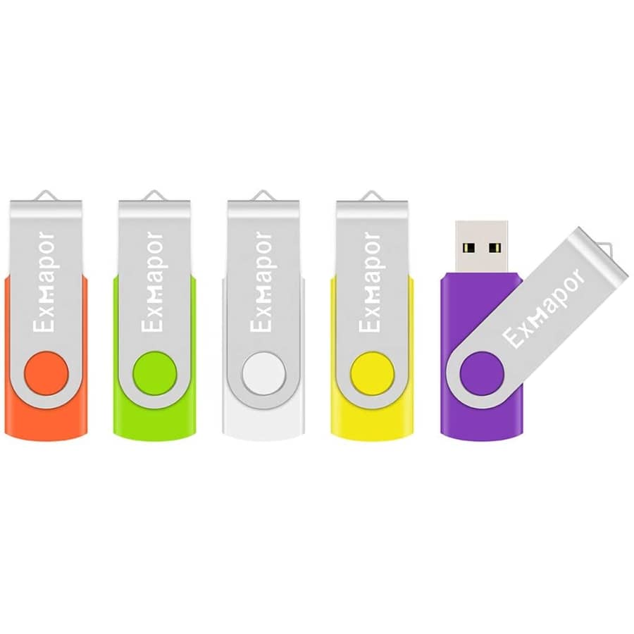 Exmapor 16GB USB Flash Drive 5-Pack for $16