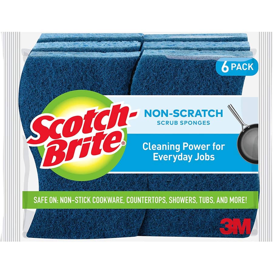 Scotch-Brite Non-Scratch Scrub Sponges 6-Pack for $6 Scotch-Brite Non-Scratch Scrub Sponges 6-Pack for $6