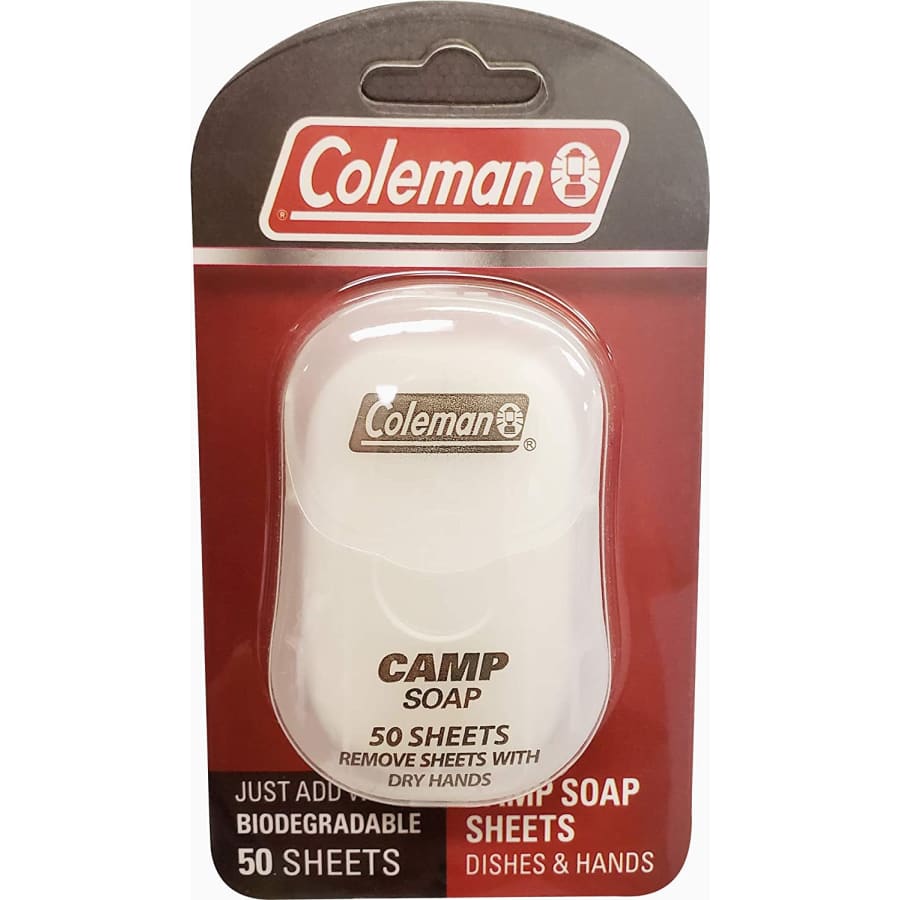 Coleman 50-Count Camp Soap Sheets for $12