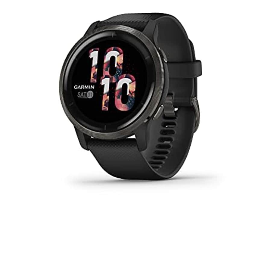 Garmin Venu 2, GPS Smartwatch with Advanced Health Monitoring and Fitness Features, Slate Bezel for $370 Garmin Venu 2, GPS Smartwatch with Advanced Health Monitoring and Fitness Features, Slate Bezel for $370