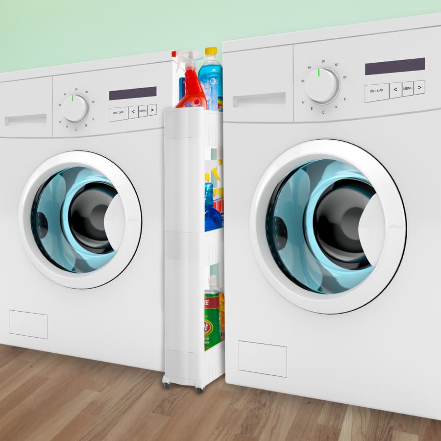 Everyday Home Slim 3-Tier Rolling Shelving Unit for $14 Everyday Home Slim 3-Tier Rolling Shelving Unit for $14