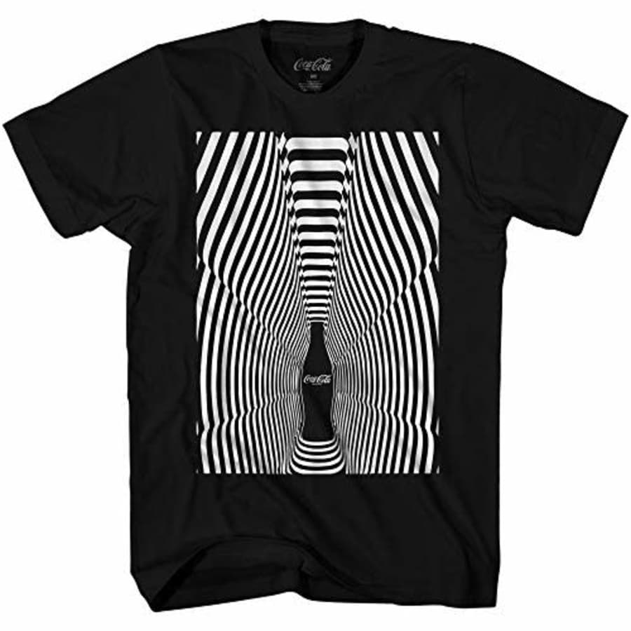 Coca-Cola Men's Coke Optic Cola Black Graphic T-Shirt, XXX-Large for $25 Coca-Cola Men's Coke Optic Cola Black Graphic T-Shirt, XXX-Large for $25