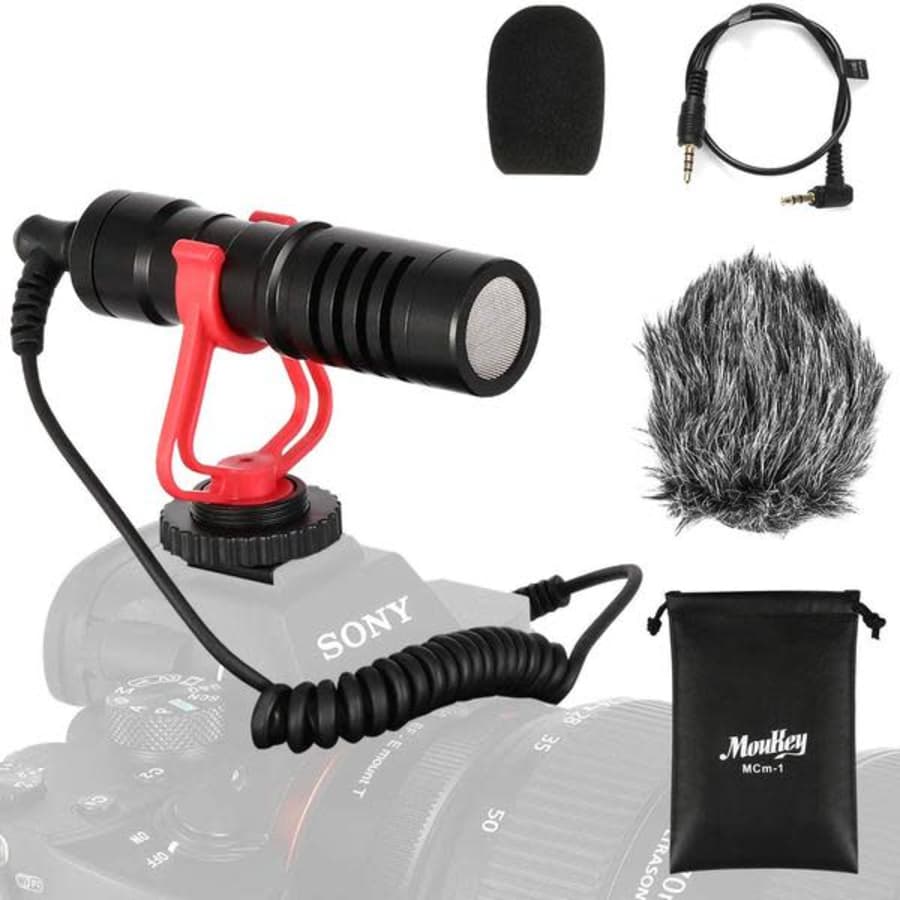 Moukey DSLR Camera Microphone for $14