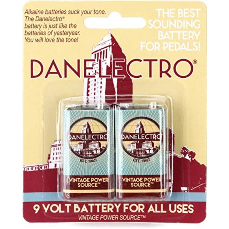 Ultrasone Danelectro 9-Volt Vintage Style Batteries 2-Pack for $7 Ultrasone Danelectro 9-Volt Vintage Style Batteries 2-Pack for $7