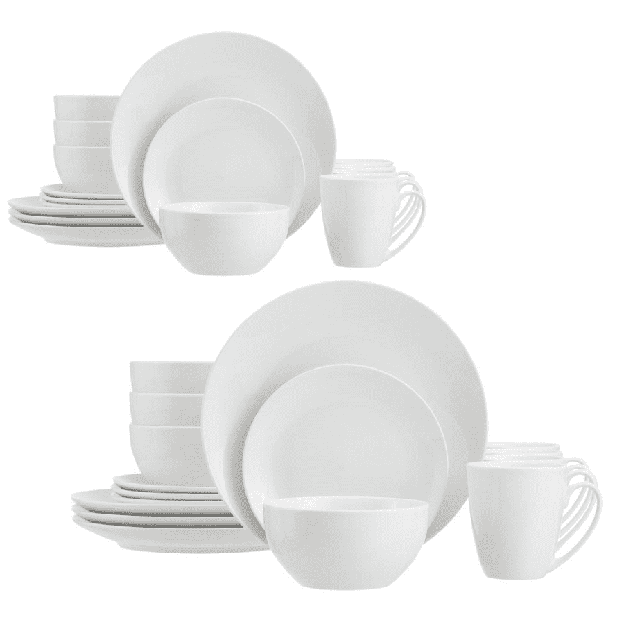 StyleWell 32-Piece Ceramic Coupe Dinnerware Set for $40 StyleWell 32-Piece Ceramic Coupe Dinnerware Set for $40