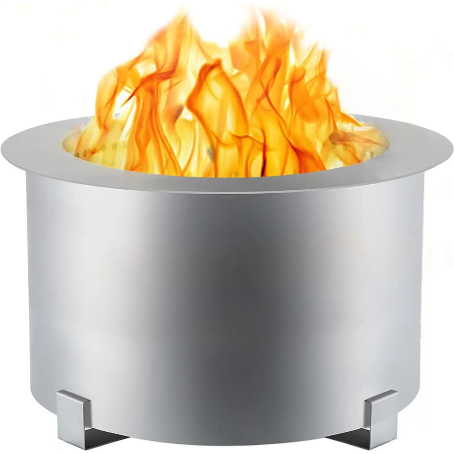 Vevor 21.5" Stainless Steel Smokeless Fire Bowl for $102 Vevor 21.5" Stainless Steel Smokeless Fire Bowl for $102