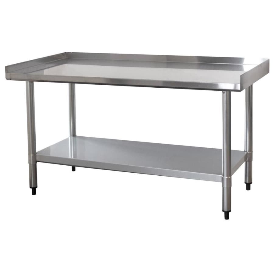 Sportsman 48" Stainless Steel Low-Top Work Table w/ Splash Guard for $169 Sportsman 48" Stainless Steel Low-Top Work Table w/ Splash Guard for $169
