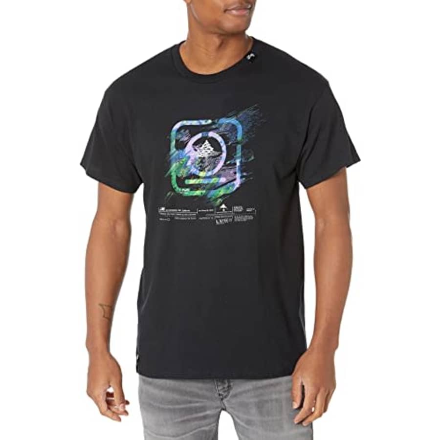 LRG Men's Lifted Research Group Overground T-Shirt, Black, Large for $12