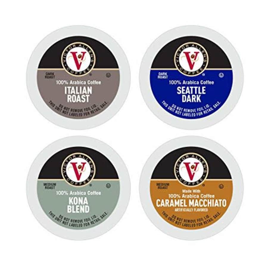 Victor Allen's Flavored & Unflavored Coffee Variety Pack for K-Cup Keurig 2.0 Brewers, 96 Count Victor Allens for $35 Victor Allen's Flavored & Unflavored Coffee Variety Pack for K-Cup Keurig 2.0 Brewers, 96 Count Victor Allens for $35