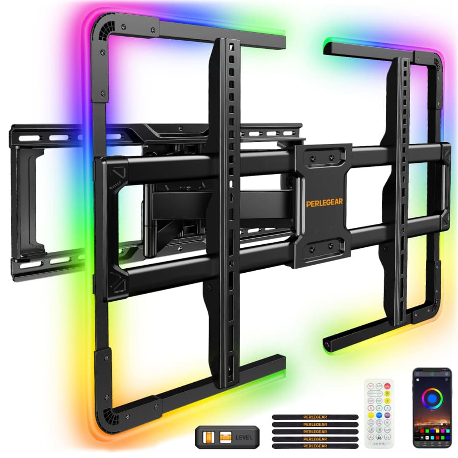 Perlegear Full Motion Wall Mount for 42" to 90" TVs for $60 Perlegear Full Motion Wall Mount for 42" to 90" TVs for $60