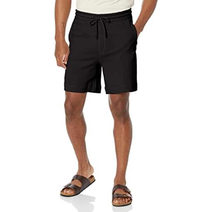 BOSS Men's Patch Logo French Terry Shorts, Black Fog, XXL for $69 BOSS Men's Patch Logo French Terry Shorts, Black Fog, XXL for $69