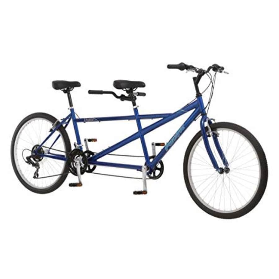 Pacific Design Pacific Dualie Adult Tandem Bike, 26-Inch Wheels, 2-Seater, 21-Speed, Linear Pull Brakes, Blue for $547