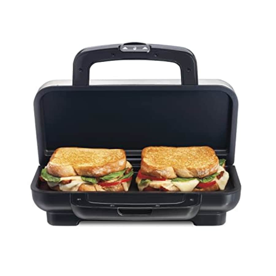 Proctor Silex Deluxe Hot Sandwich Maker, Nonstick Plates, Stainless Steel (25415) for $35 Proctor Silex Deluxe Hot Sandwich Maker, Nonstick Plates, Stainless Steel (25415) for $35