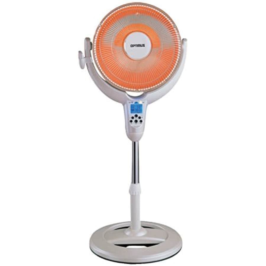 Optimus H-4500 14-Inch Oscillating Pedestal Digital Dish Heater with Remote for $130