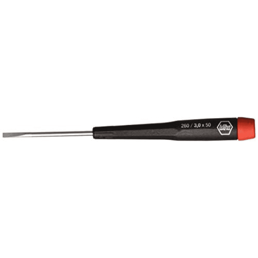 Wiha Tools Wiha 96030 Slotted Screwdriver with Precision Handle, 3.0 x 50mm for $11