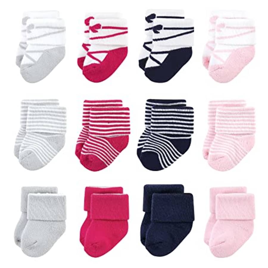 Luvable Friends Unisex Baby Newborn and Baby Terry Socks, Stripe Ballet, 6-12 Months for $13 Luvable Friends Unisex Baby Newborn and Baby Terry Socks, Stripe Ballet, 6-12 Months for $13