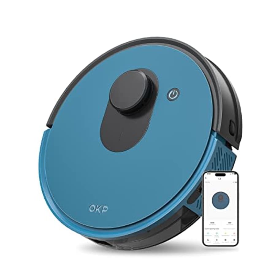 OKP Robot Vacuum, WiFi/App/Alexa, Robotic Vacuum Cleaner with Schedule, LIDAR Navigation, Smart for $110 OKP Robot Vacuum, WiFi/App/Alexa, Robotic Vacuum Cleaner with Schedule, LIDAR Navigation, Smart for $110