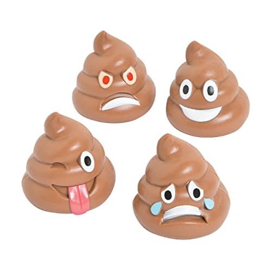 Fun Express Poop Emoji Characters (set of 12) Poop Emoji Party Supplies and Favors for $7 Fun Express Poop Emoji Characters (set of 12) Poop Emoji Party Supplies and Favors for $7