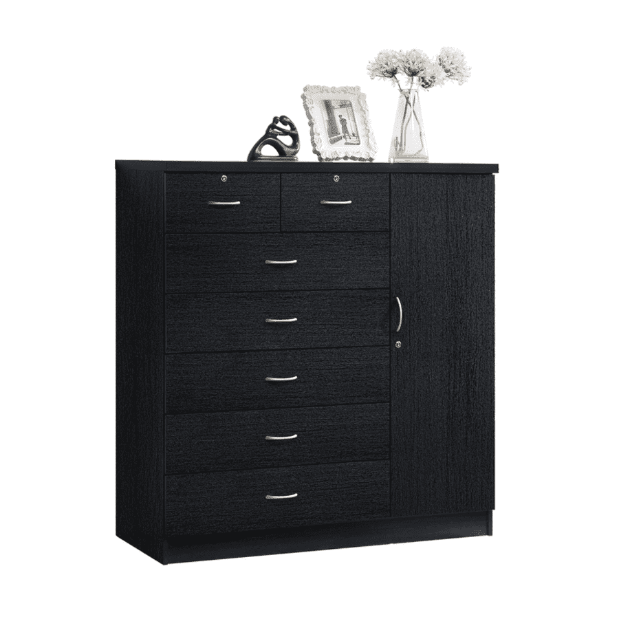 Hodedah 7-Drawer Chest w/ 1-Door Cabinet for $228 Hodedah 7-Drawer Chest w/ 1-Door Cabinet for $228
