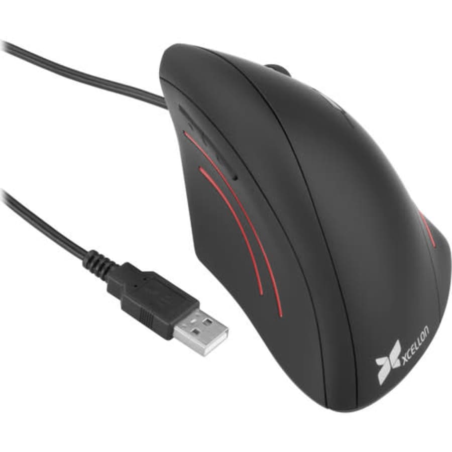 Xcellon Ergonomic Vertical Wired Mouse for $10