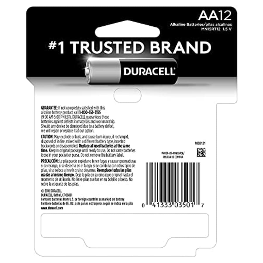 DURMN15RT12Z - Duracell CopperTop Alkaline Batteries for $15