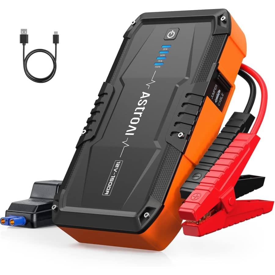 AstroAI S8 1,500A Car Battery Jump Starter for $26 AstroAI S8 1,500A Car Battery Jump Starter for $26