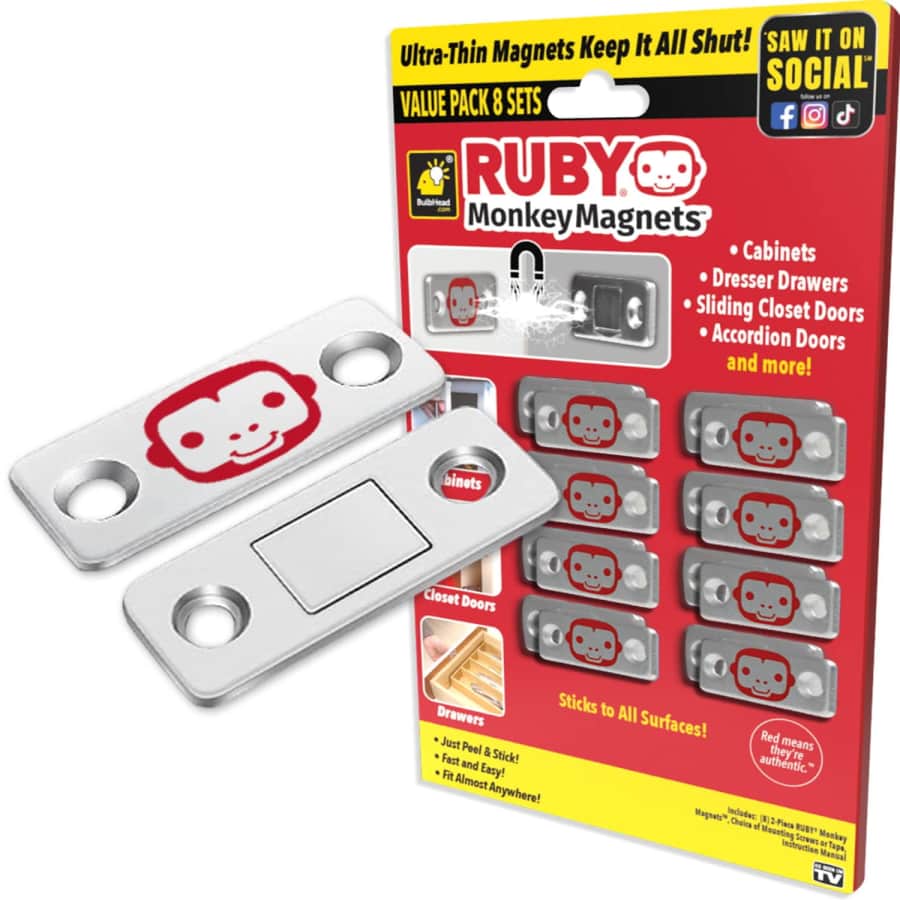 Ruby Monkey Magnets 8-Pack for $10 Ruby Monkey Magnets 8-Pack for $10