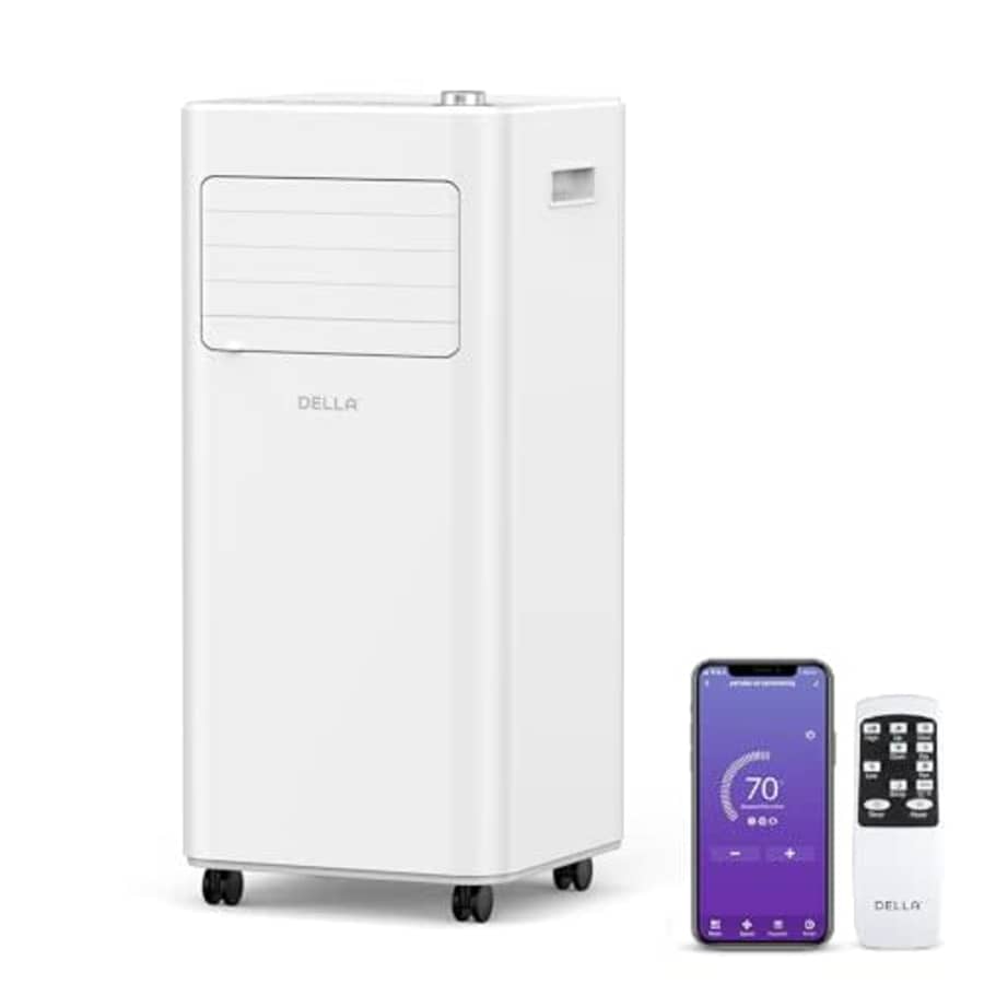 DELLA Smart WiFi Enabled 10000 BTU Portable Air Conditioner Cools Up To 450 Sq. Ft. Work with for $309 DELLA Smart WiFi Enabled 10000 BTU Portable Air Conditioner Cools Up To 450 Sq. Ft. Work with for $309