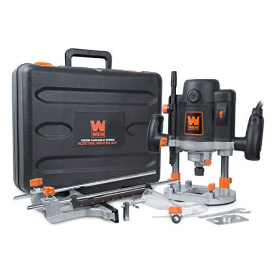 WEN RT6033 15-Amp Variable Speed Plunge Woodworking Router Kit with Carrying Case & Edge Guide for $84 WEN RT6033 15-Amp Variable Speed Plunge Woodworking Router Kit with Carrying Case & Edge Guide for $84