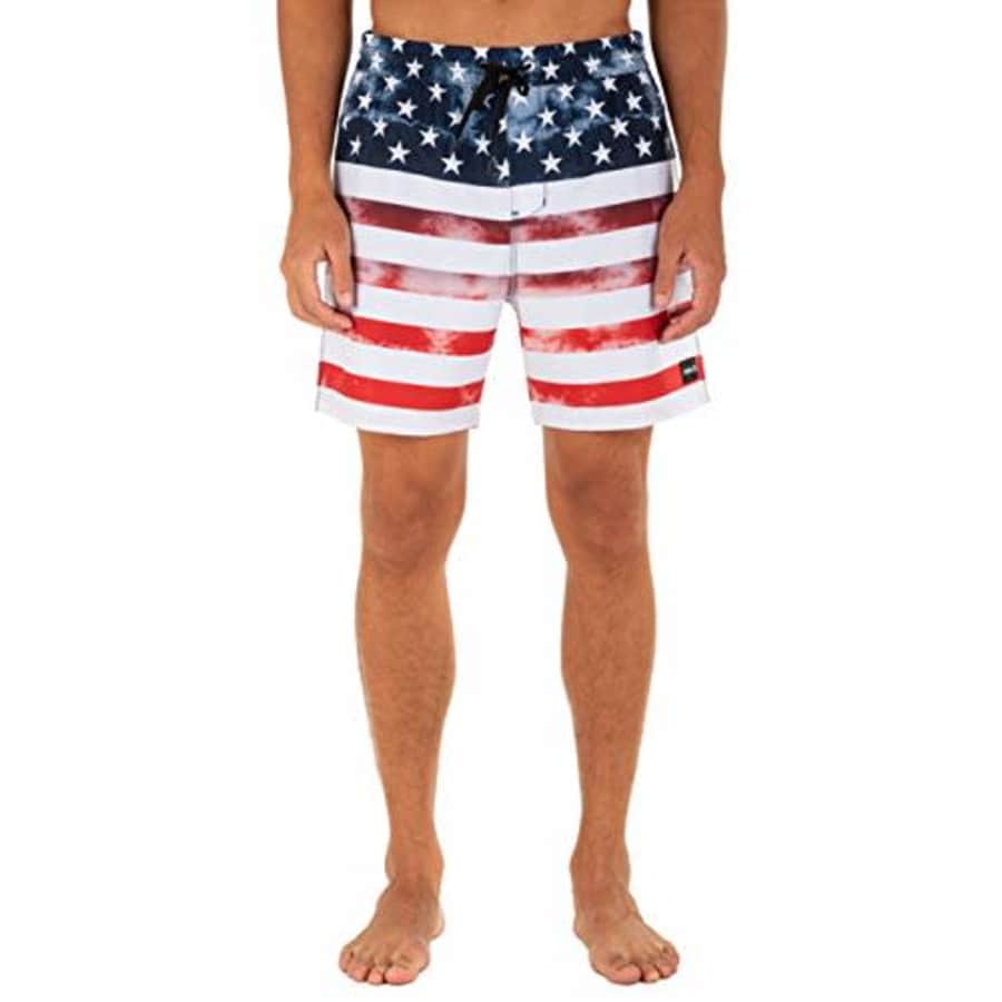 Hurley Men's Independence 17" Volley Board Short, White, X-Large for $52