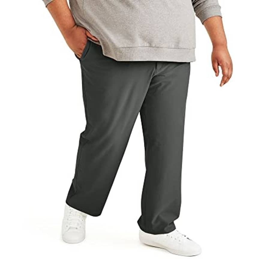 Dockers Men's Comfort Knit Chinos, Straight Fit (Big and Tall), Steelhead, 50W x 28L for $45 Dockers Men's Comfort Knit Chinos, Straight Fit (Big and Tall), Steelhead, 50W x 28L for $45