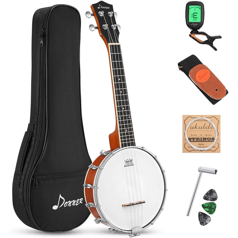Donner 4-String Banjo Ukulele for $67 Donner 4-String Banjo Ukulele for $67