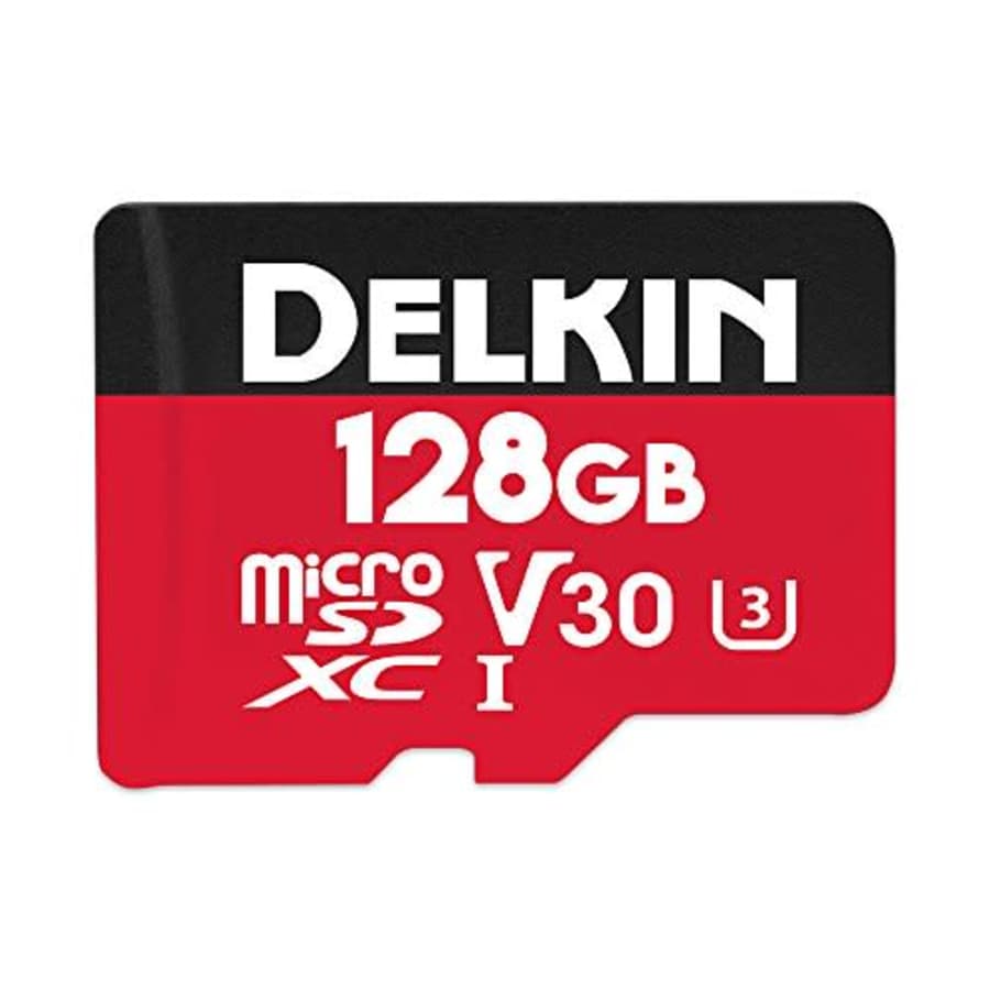 Delkin Devices 128GB Select microSDXC UHS-I (V30) Memory Card (DDMSDR500128) for $18 Delkin Devices 128GB Select microSDXC UHS-I (V30) Memory Card (DDMSDR500128) for $18