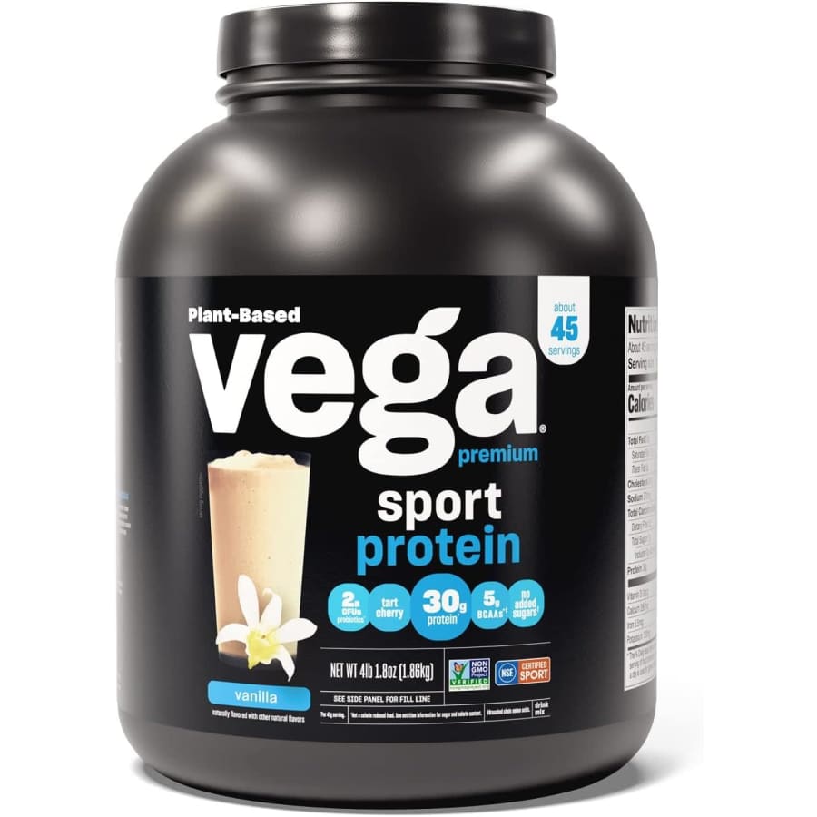 Vega Premium Sport Protein Vanilla Protein Powder 4-lb. Tub for $57 via Sub & Save Vega Premium Sport Protein Vanilla Protein Powder 4-lb. Tub for $57 via Sub & Save
