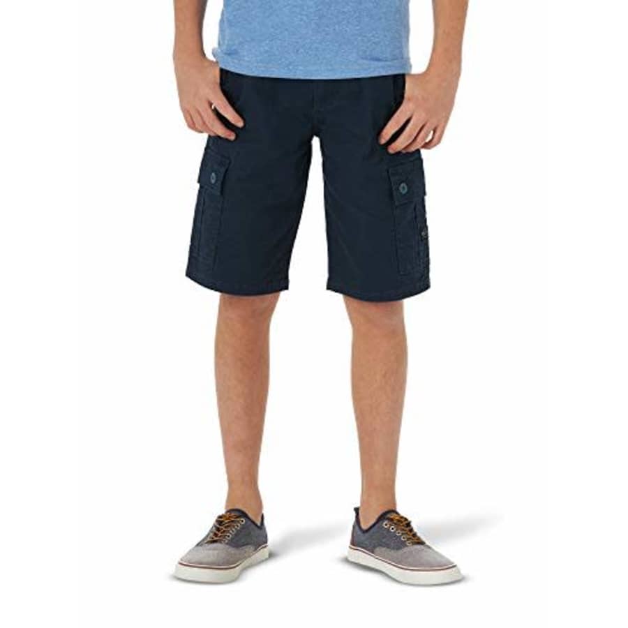 Lee Jeans Lee Boys' Westport Cargo Short, Total Eclipse, 18 Husky for $12