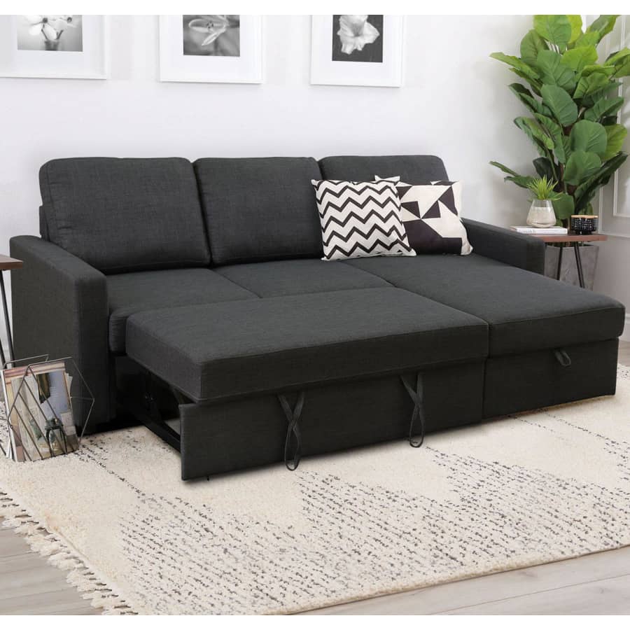 Abbyson Living Lincoln Storage Sectional Sofa w/ Pullout Bed: $699 for members Abbyson Living Lincoln Storage Sectional Sofa w/ Pullout Bed: $699 for members