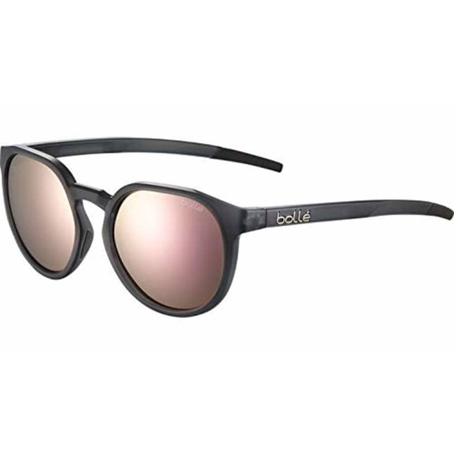Bolle boll Merit Sunglasses, Black Crystal Matte - HD Polarized Brown Pink for $161